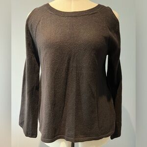 GAP Merino Wool Blend Crewneck Sweater Black Size S